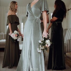 Baltic born sage green wrap dress. Worn once for two hours